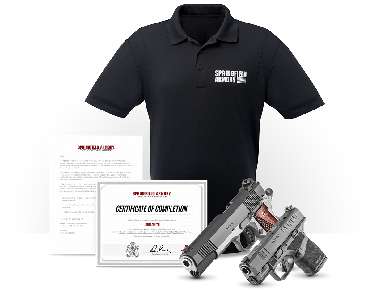 Get rewarded for selling Springfield Armory guns!