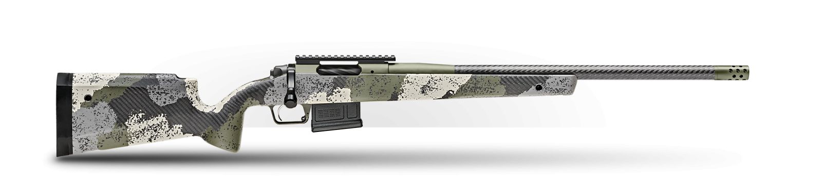 6.5mm Creedmoor Model 2020 Waypoint w/ Carbon Fiber Barrel, Evergreen Camo